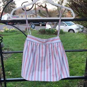 V ery J striped cotton crop top size L